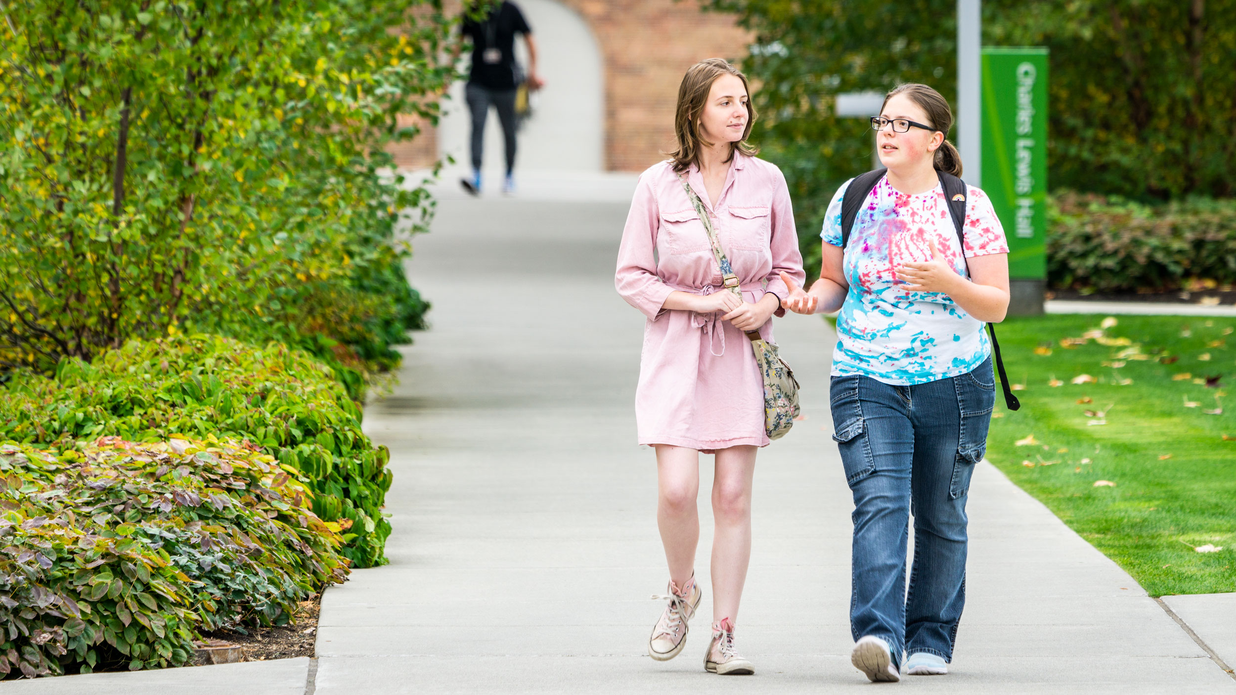 Students Walking on Campus