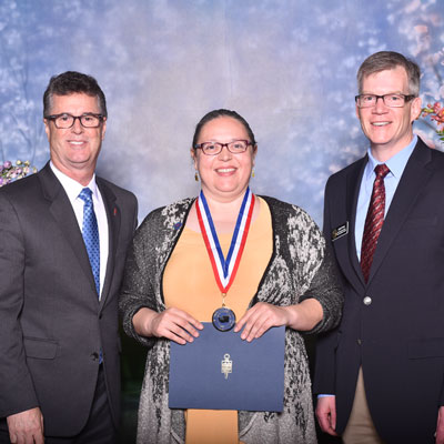 Dr. Tom Keegan, Lucy Kesterson, and Rep. Dave Paul