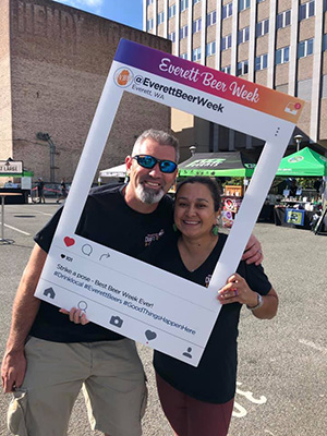 Brian and Yvonne VanOrnam, owners of Local Liquid Arts (Snohomish County, WA) and graduates of SVC's Craft Brewing program.